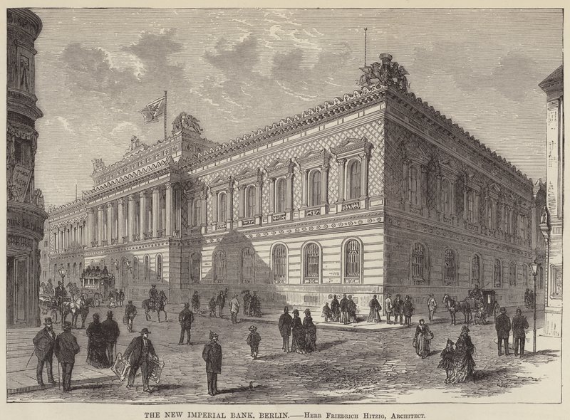 The New Imperial Bank, Berlin (metszet) alkotó: English School
