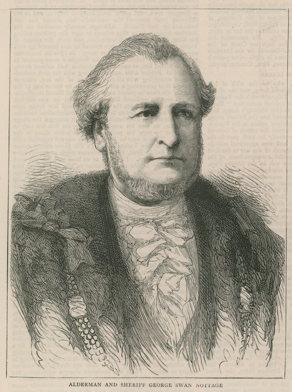 Az új főpolgármester és seriffek: Alderman és George Swan Nottage seriff alkotó: English School