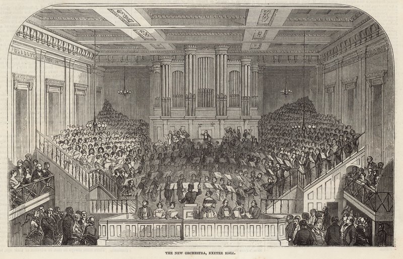 The New Orchestra, Exeter Hall, London alkotó: English School