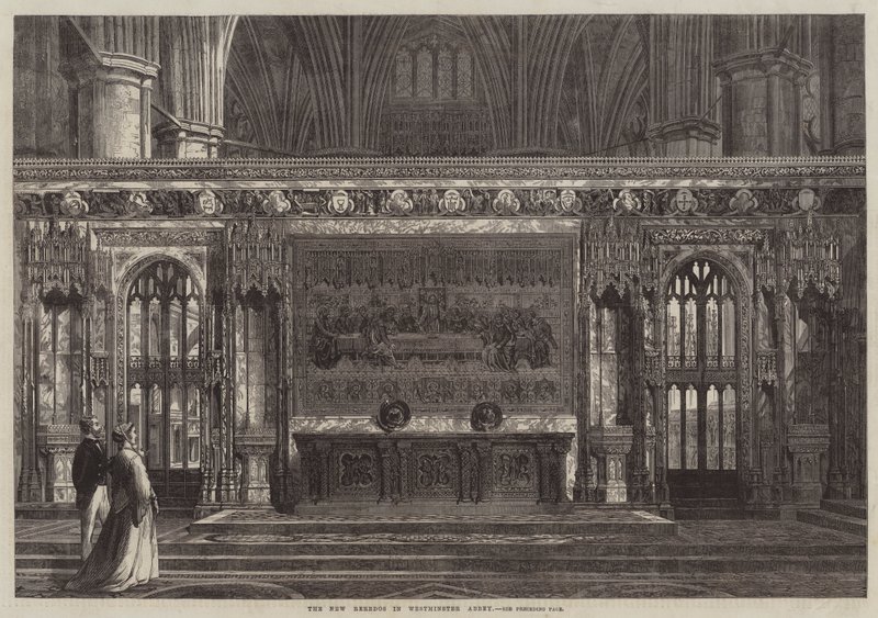 The New Reredos in Westminster Abbey (metszet) alkotó: English School