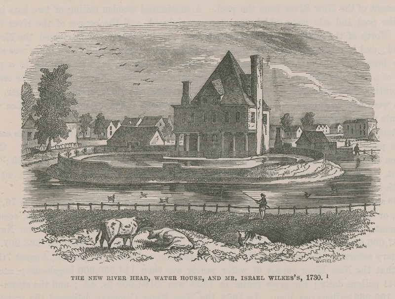 The New River Head, Water House és Mr Israel Wilkess, 1730 alkotó: English School