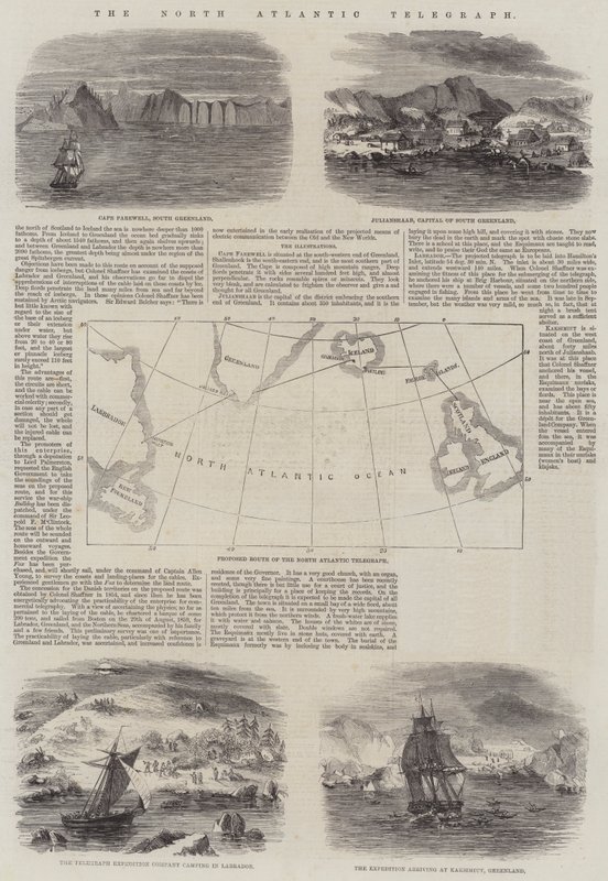 The North Atlantic Telegraph (metszet) alkotó: English School