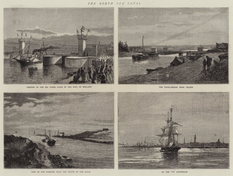 Az Északi-tengeri csatorna (metszet) alkotó: English School