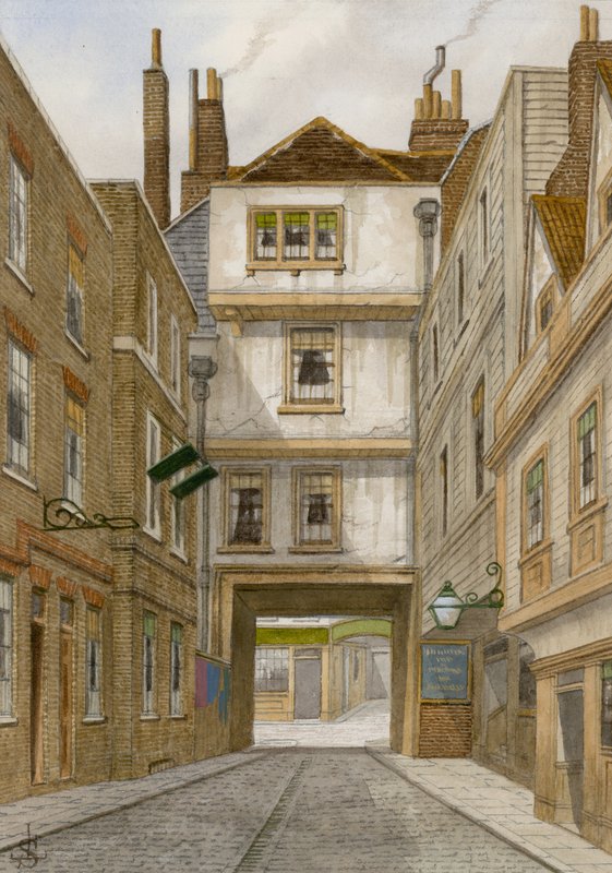 Az Old Bull Inn, Aldgate alkotó: English School