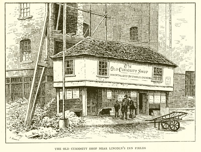 Az Old Curiosity Shop a Lincolns Inn Fields közelében alkotó: English School
