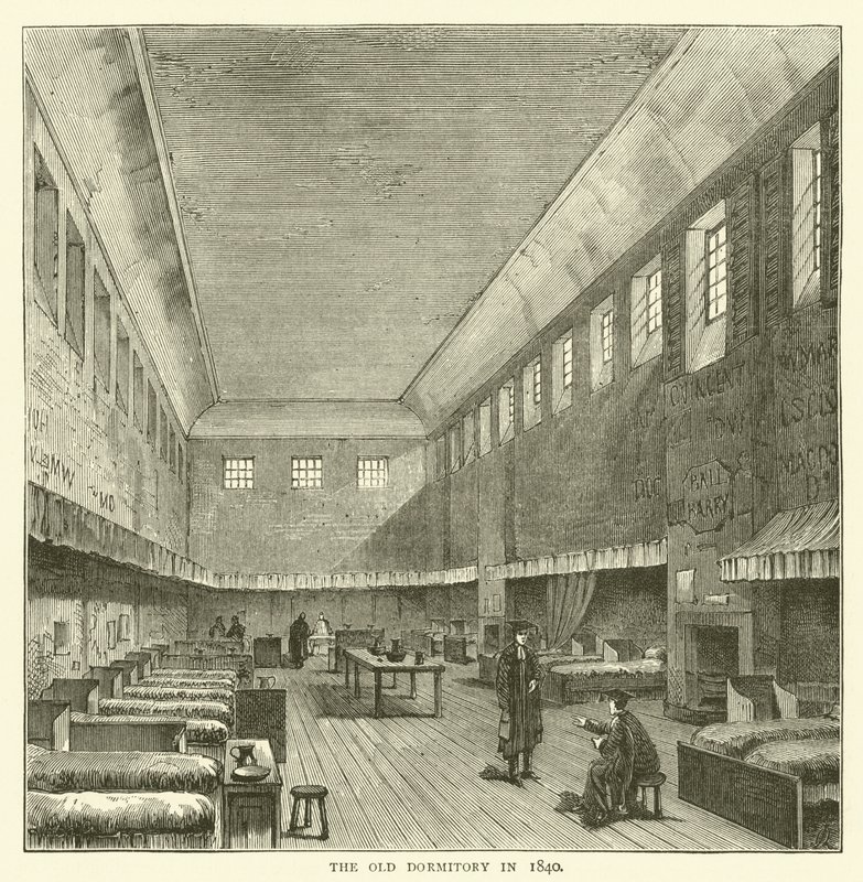 A régi kollégium 1840-ben (metszet) alkotó: English School
