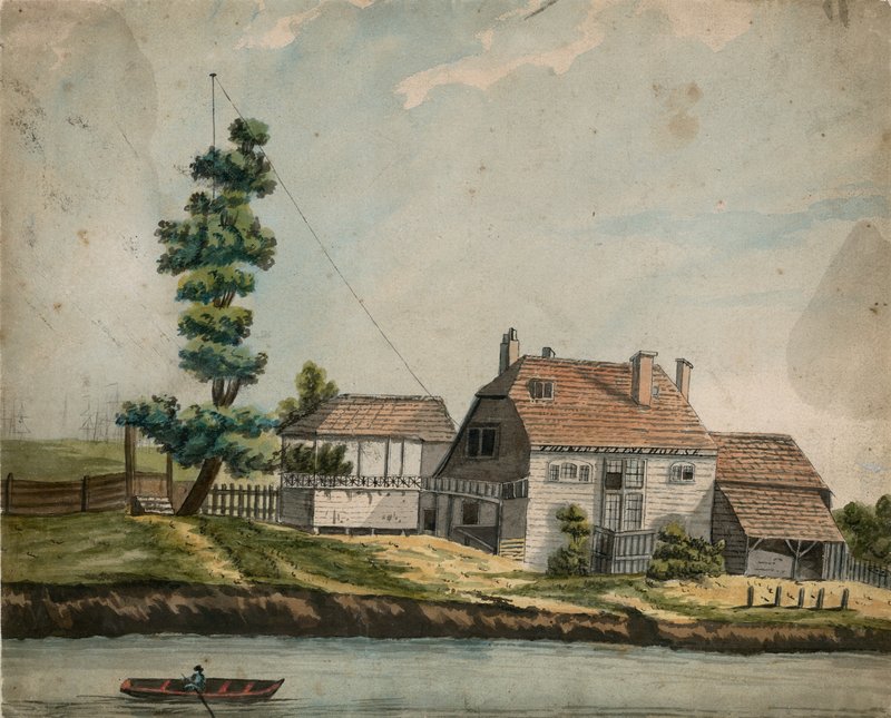 The Old Angol Pie House, Battersea (wc papíron) alkotó: English School