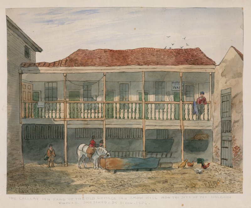 The Old George Inn, Snow Hill (wc papíron) alkotó: English School