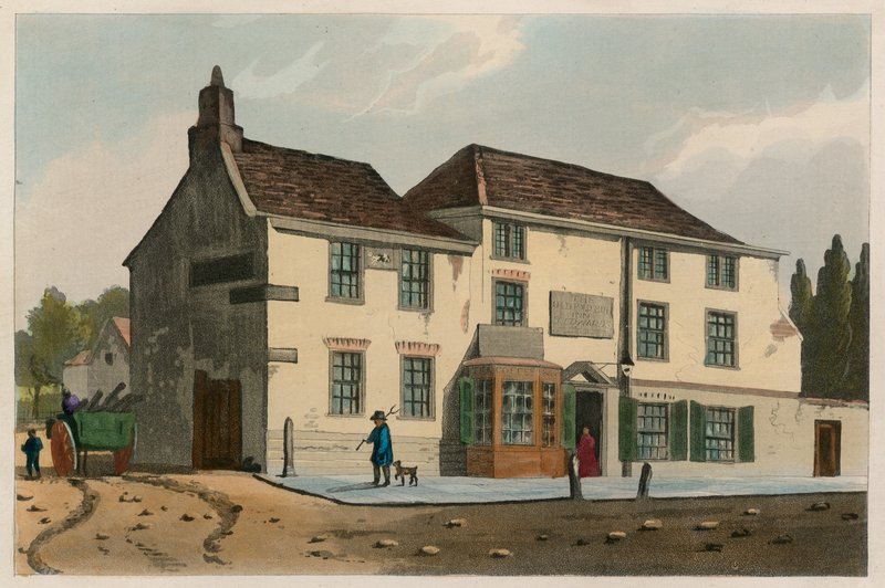 Az Old Pied Bull Inn, Islington alkotó: English School