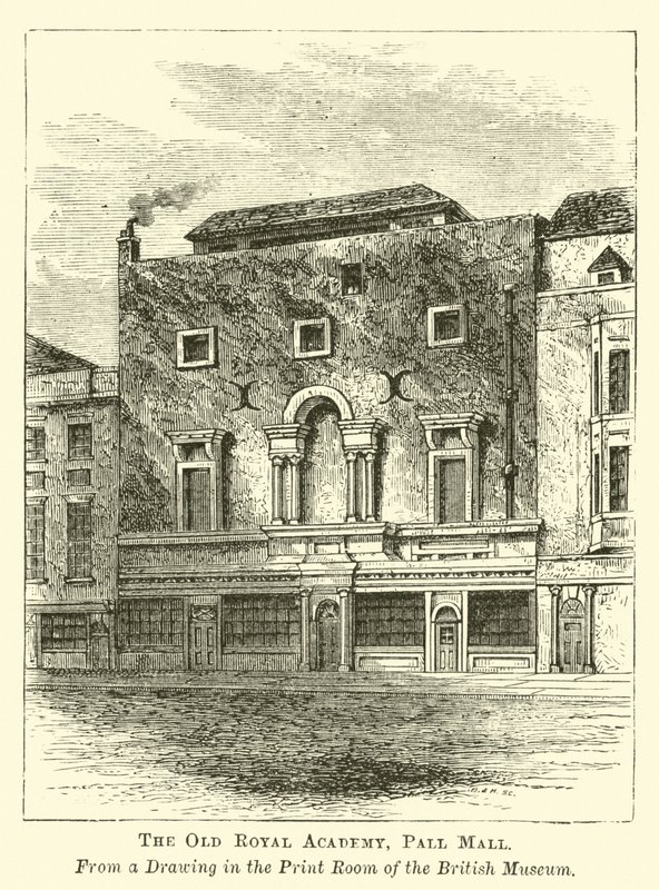 A régi királyi akadémia, Pall Mall alkotó: English School