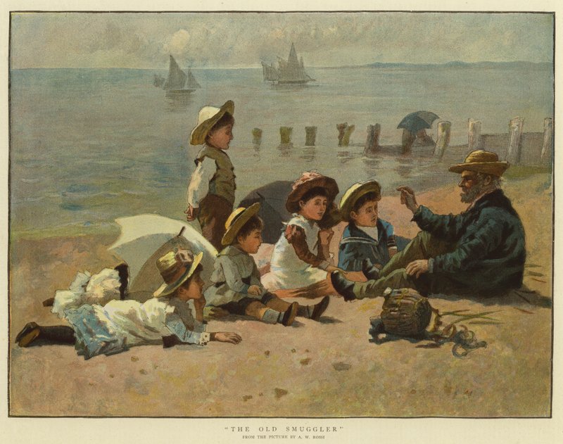 Az öreg csempész (színes litográfia) alkotó: English School