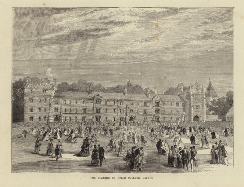 A Keble College megnyitója, Oxford alkotó: English School
