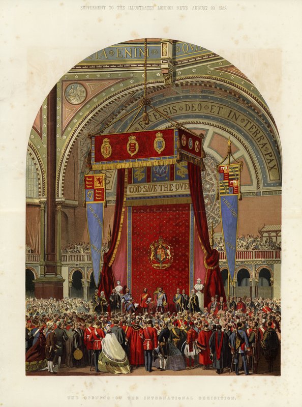 A nemzetközi kiállítás megnyitója, 1862 alkotó: English School