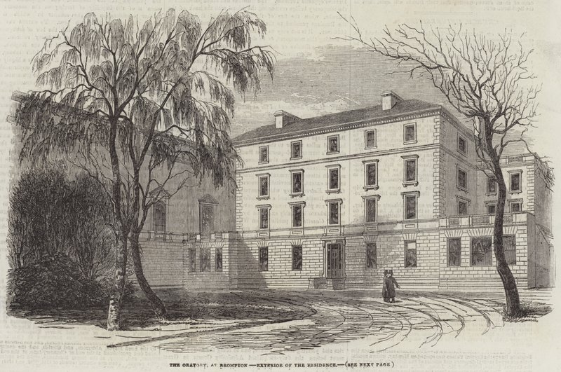 Oratórium, Brompton, a rezidencia külseje (metszet) alkotó: English School