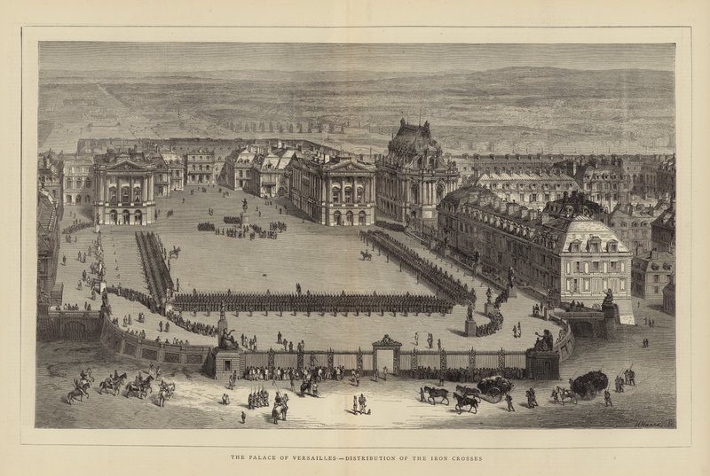 Versailles-i palota – Vaskeresztek kiosztása alkotó: English School