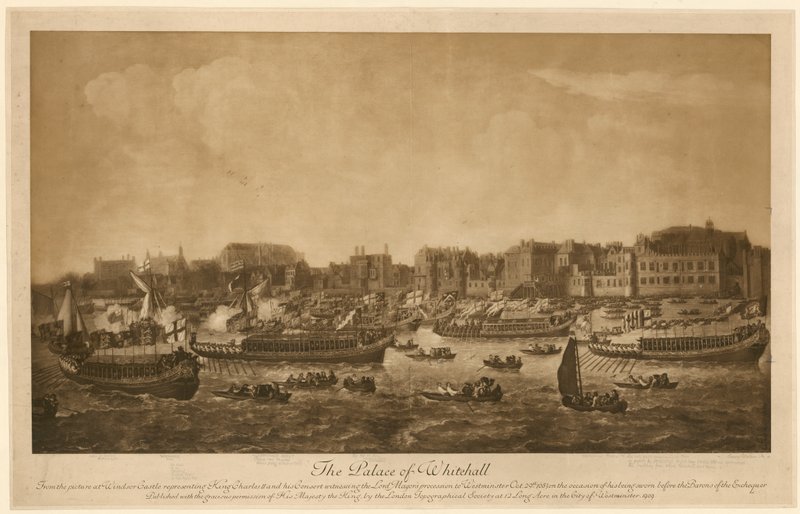 Whitehall palota, 1683 alkotó: English School