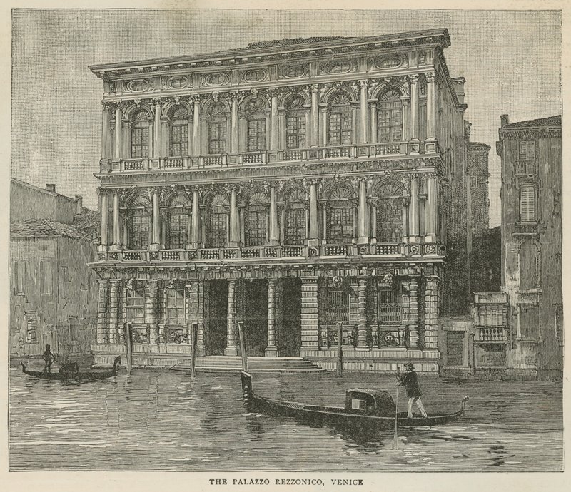 A Palazzo Rezzonico, Velence alkotó: English School