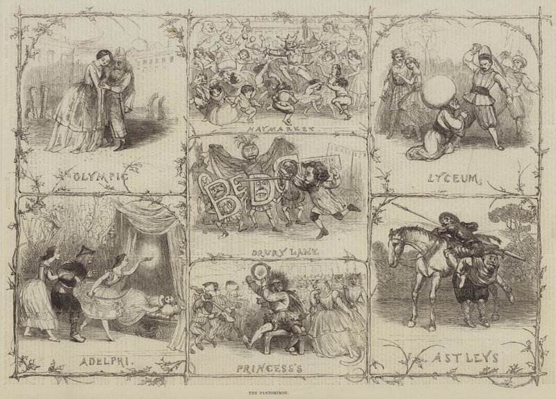 Pantomimes (metszet) alkotó: English School