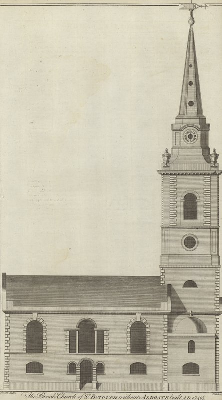A St Botolph plébániatemplom Aldgate nélkül, London alkotó: English School