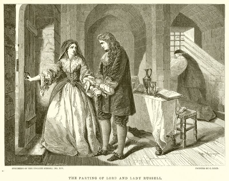 Lord és Lady Russell elválása alkotó: English School