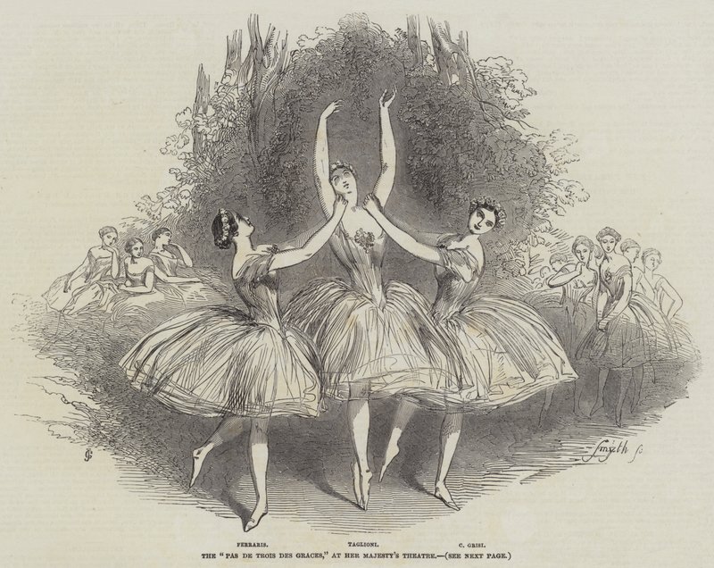 A "Pas de Trois des Graces" a Her Majesty