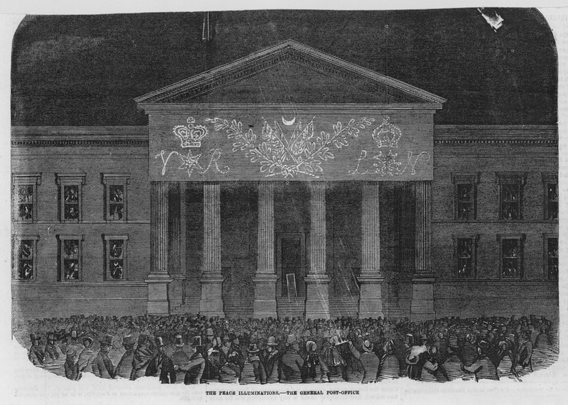 A békekivilágítás a főpostán alkotó: English School