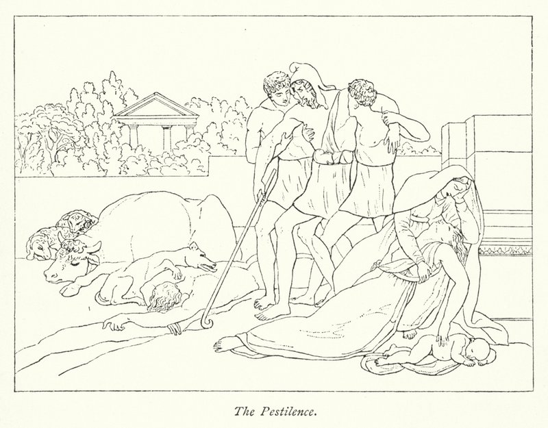 A pestis (litho) alkotó: English School