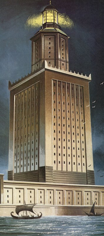 A Pharos világítótorony alkotó: English School