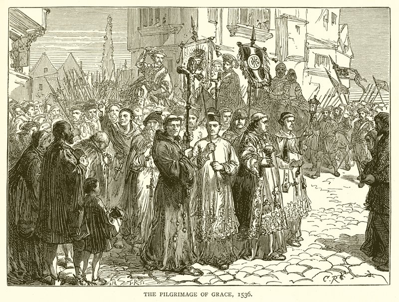 A kegyelem zarándoklata, 1536 alkotó: English School