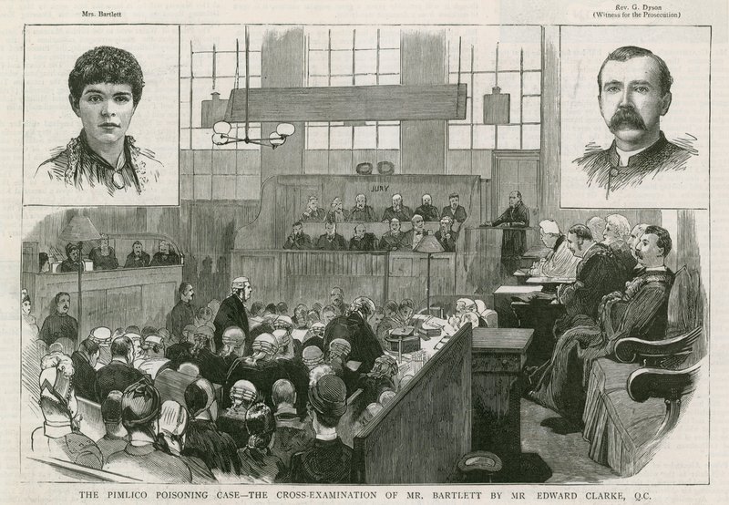 A Pimlico-mérgezési ügy, Bartlett úr keresztkérdése Edward Clarke QC által alkotó: English School