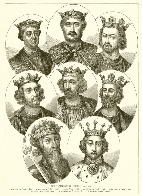 A Plantagenet királyok. (1154--1399) alkotó: English School