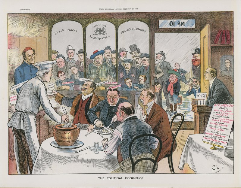 A Politikai Szakácsbolt alkotó: English School