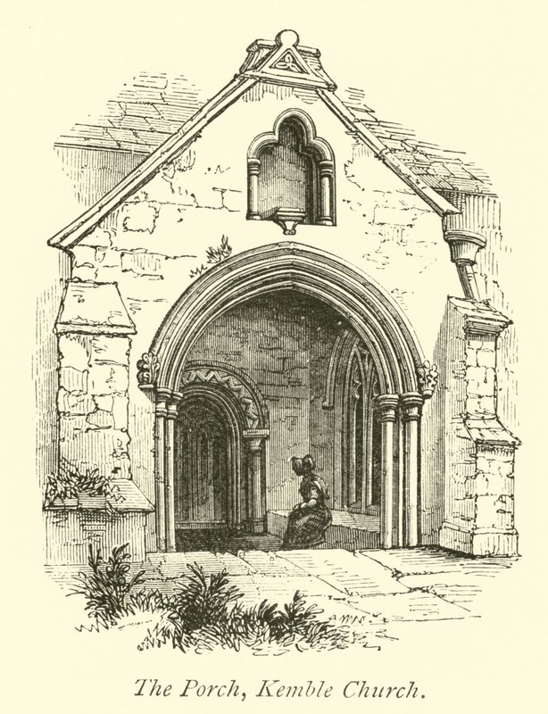 A tornác, a Kemble-templom alkotó: English School