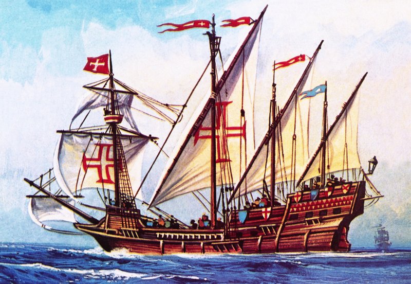 A portugál karavella alkotó: English School