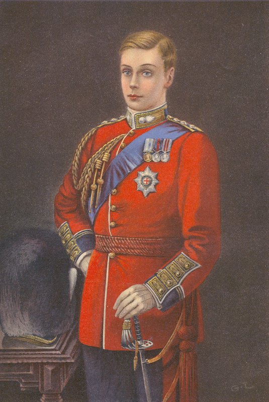 A walesi herceg a Grenadier Gárda egyenruhájában (színes litográfia) alkotó: English School