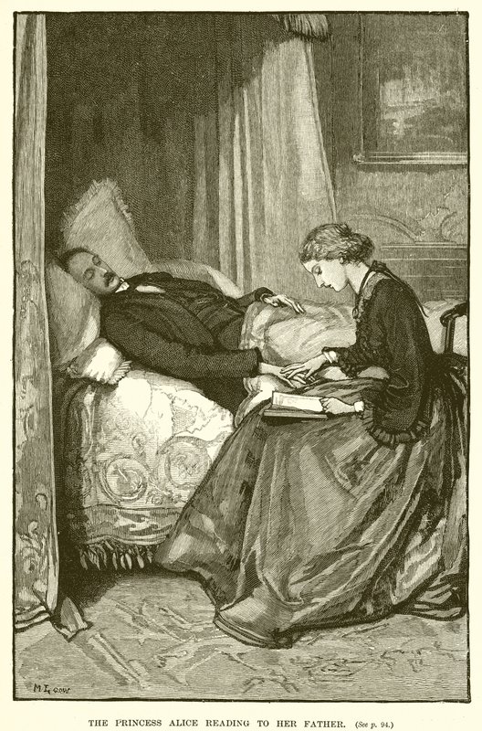 Alice hercegnő felolvas az apjának alkotó: English School