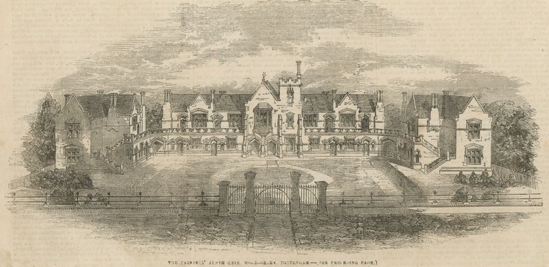 A Printers Almshouses fazöld színben alkotó: English School