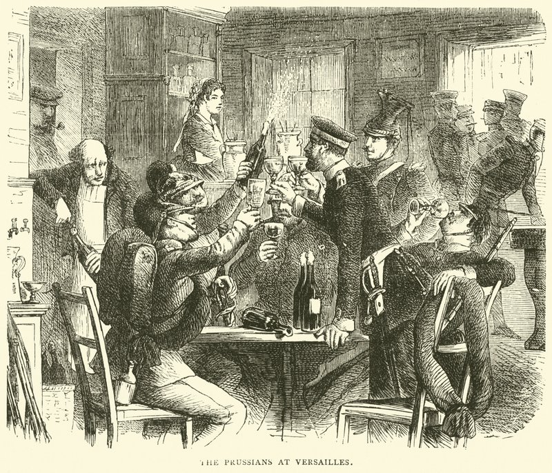 A poroszok Versailles-ban, 1870. október alkotó: English School