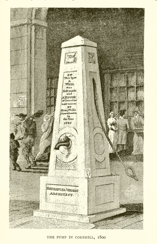 A szivattyú Cornhillben, 1800 alkotó: English School