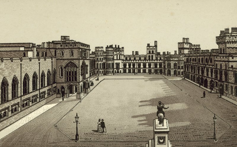 A négyszögű windsori kastély alkotó: English School