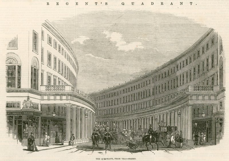 The Quadrant, Regent Street, London alkotó: English School