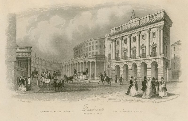 The Quadrant, Regent Street, London alkotó: English School