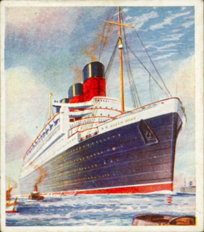 A "Queen Mary" (színes litográfia) alkotó: English School