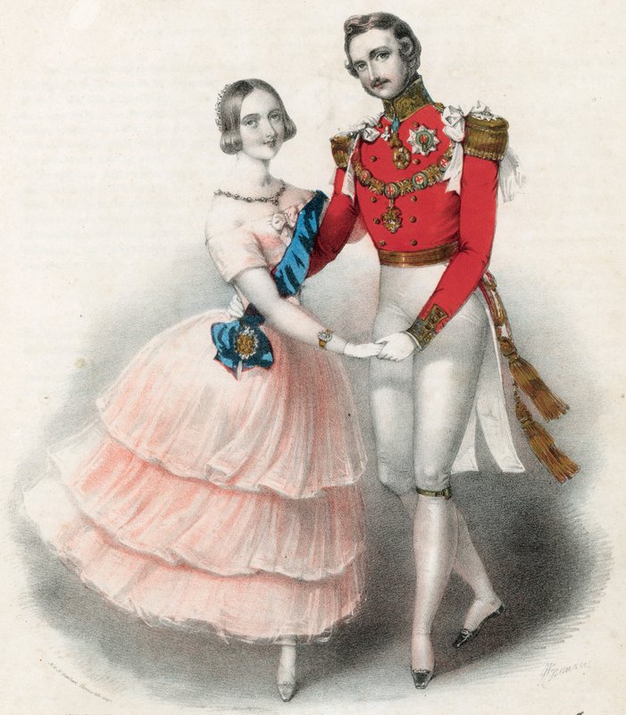 A királyné és Alberts Polka herceg alkotó: English School