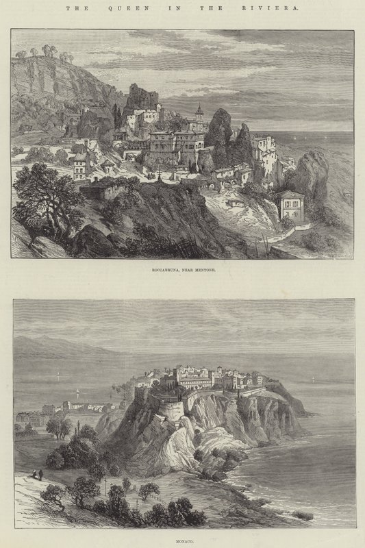 A királynő a Riviérán (metszet) alkotó: English School