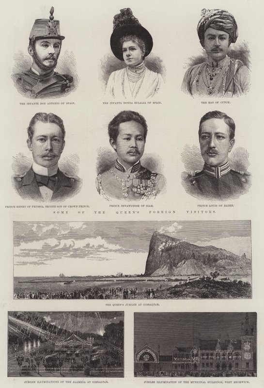 A királynő jubileuma (metszet) alkotó: English School