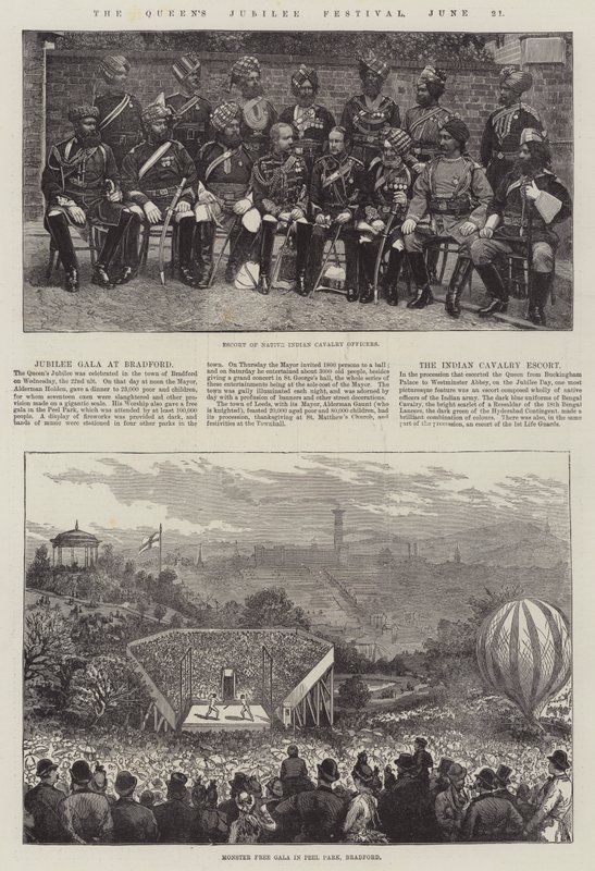 A királynő jubileumi fesztiválja, június 21. (metszet) alkotó: English School