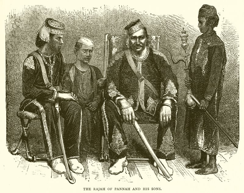 Panna rádzsája és fiai alkotó: English School