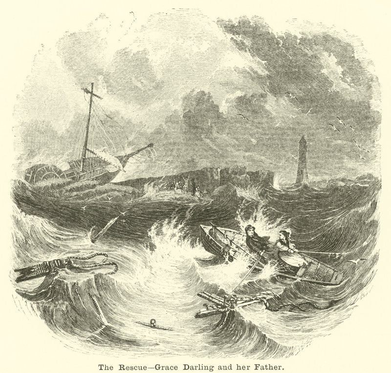 A Mentő, Grace Darling és az apja alkotó: English School
