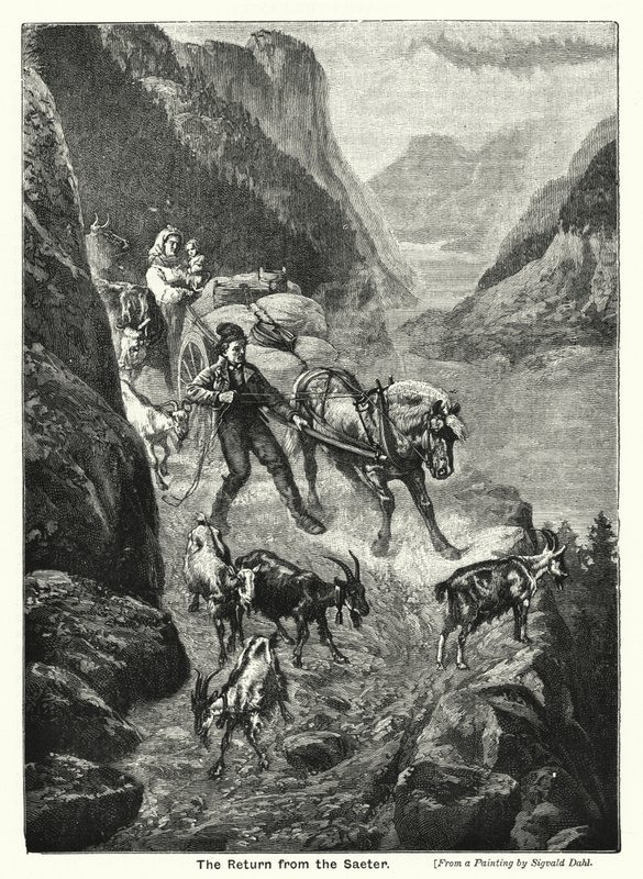 Visszatérés a Saeterből (metszet) alkotó: English School